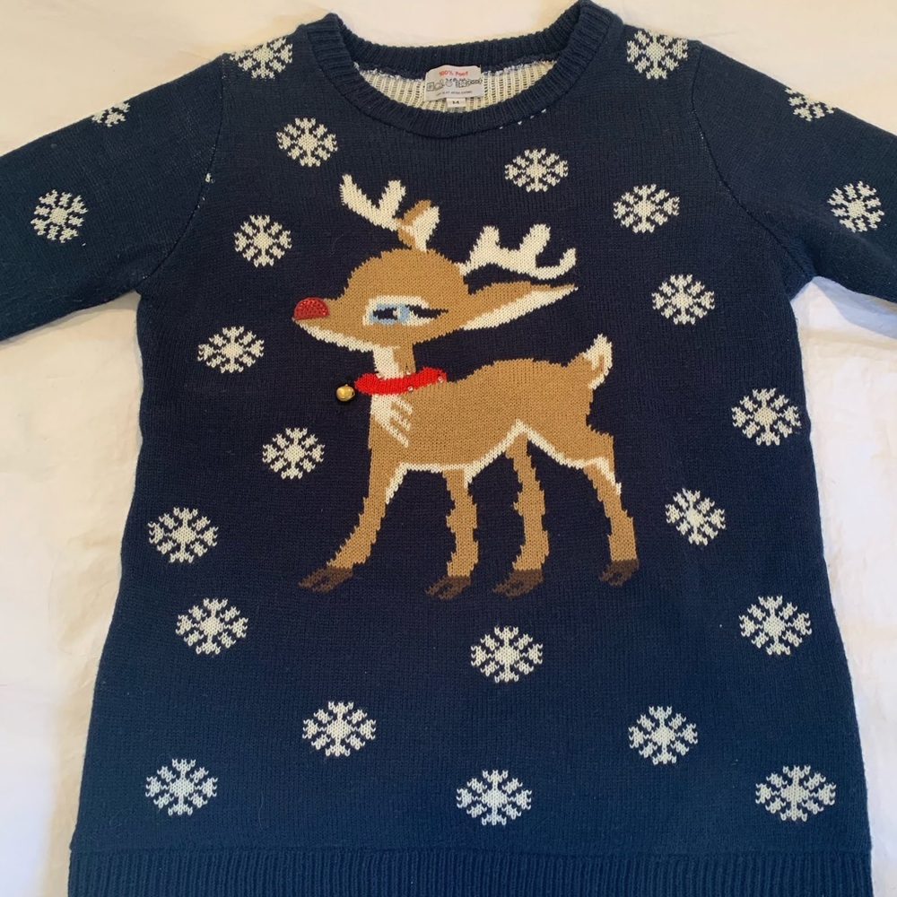 Rudolph Christmas sweater lights up M